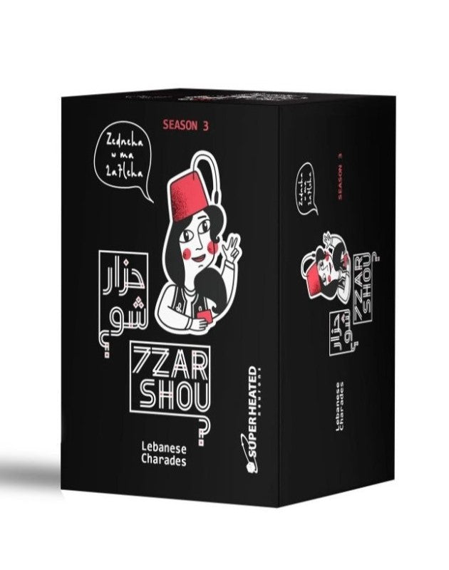 7zar Shou season 3 Lebanese party and charades game available at MJ Board Games Lebanon