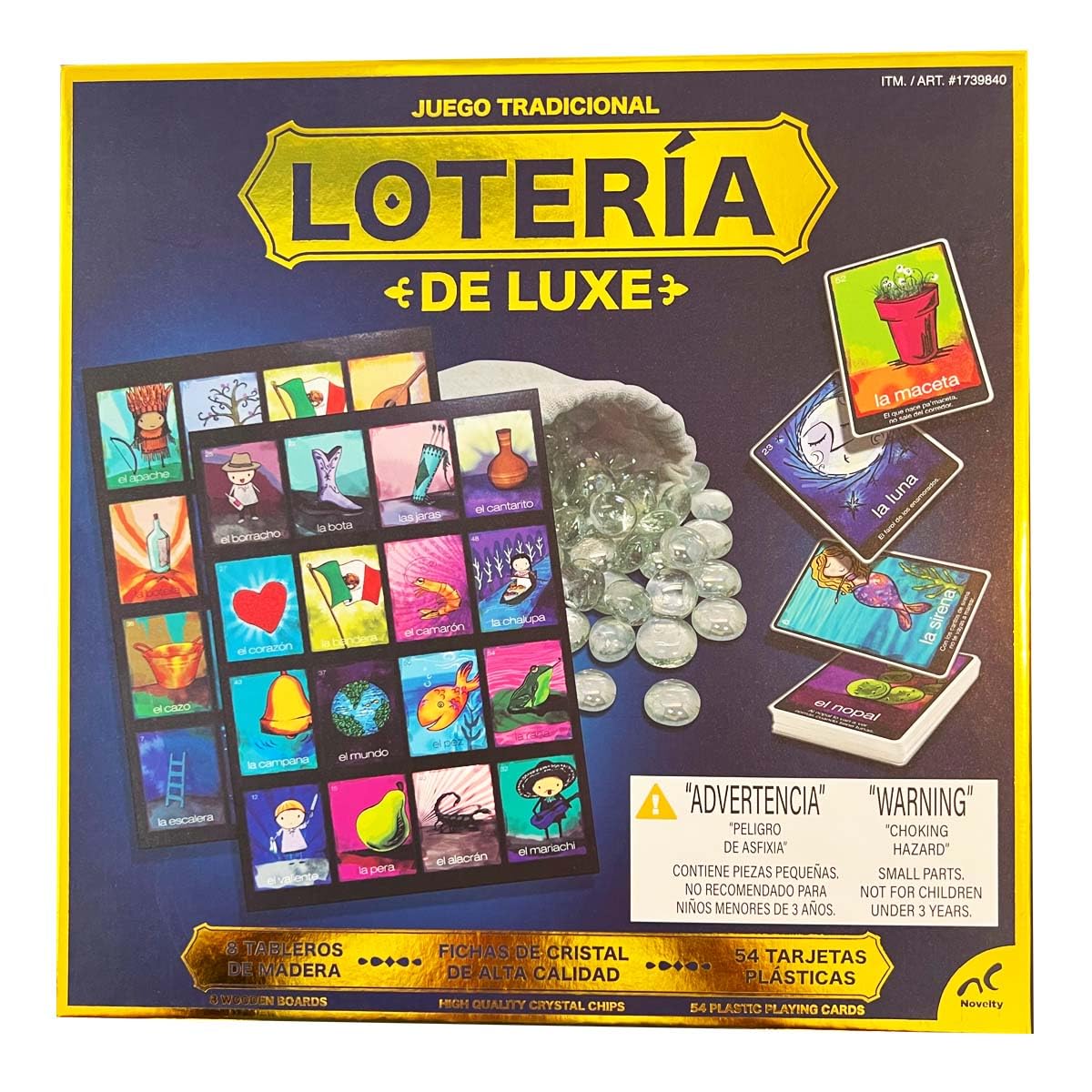 Lotería Deluxe family and party board game with colorful cards available at MJ Board Games Lebanon