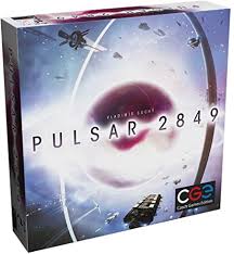 Pulsar 2849 board game by MJ BoardGames Lebanon โ a deep strategic sci-fi game of dice drafting, exploration, and technology in the year 2849.