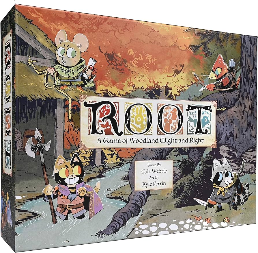 Root board game with woodland factions and components strategy game available at MJ Board Games Lebanon