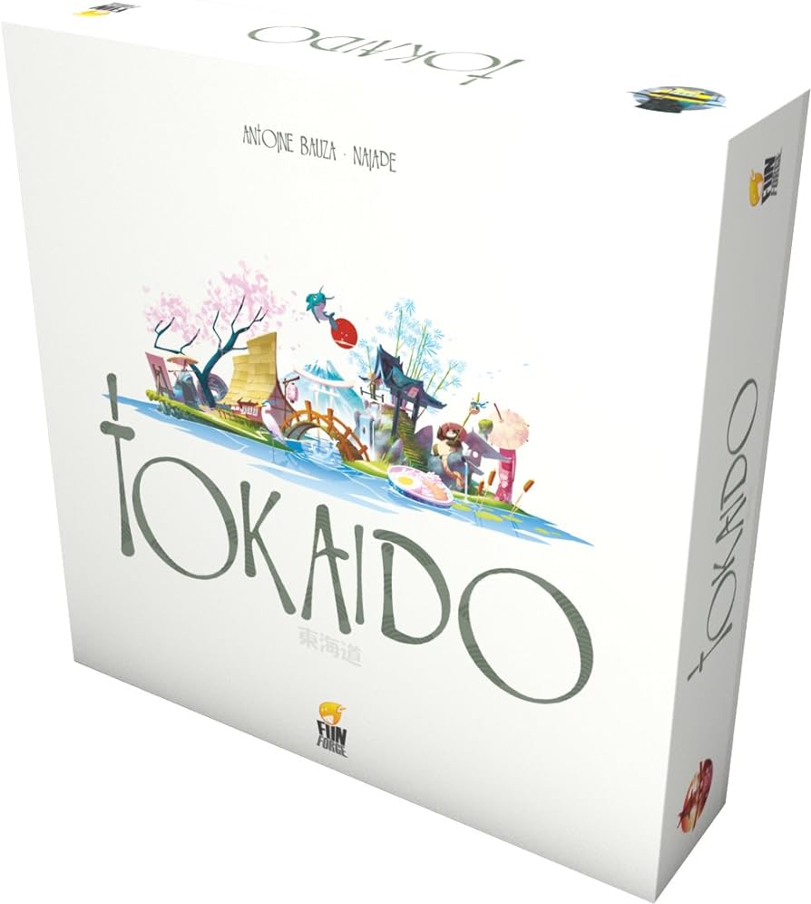 Tokaido board game with Japanese artwork and components available at MJ Board Games Lebanon