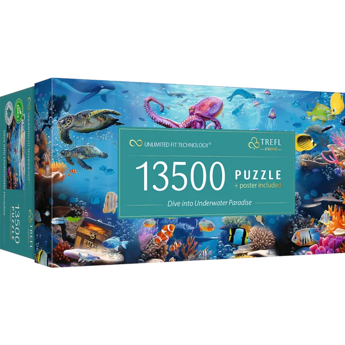Trefl Prime 13500 piece Underwater Paradise puzzle available at MJ BoardGames Lebanon