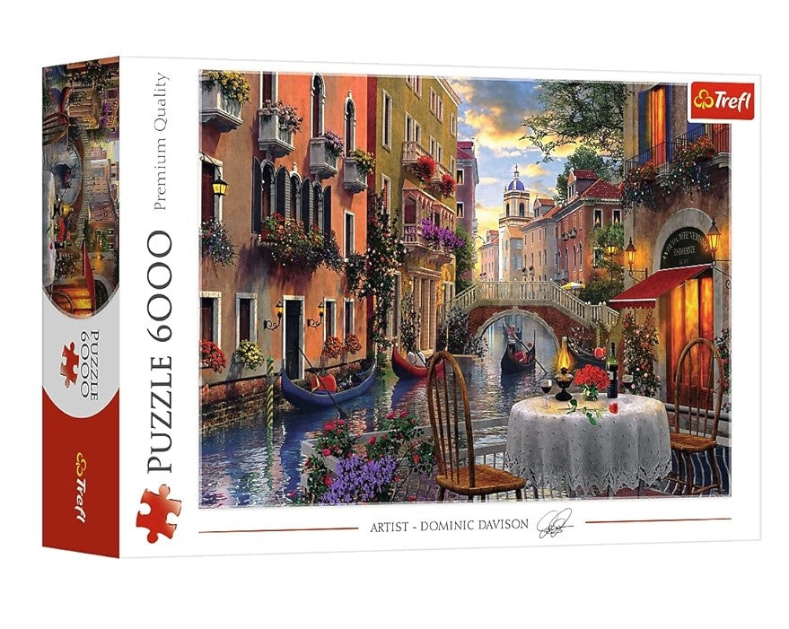 Trefl Red 6000 piece Romantic Supper scenic puzzle available at MJ BoardGames Lebanon