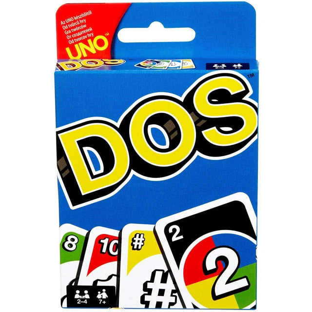 UNO Dos double the fun family party card game available at MJ Board Games Lebanon