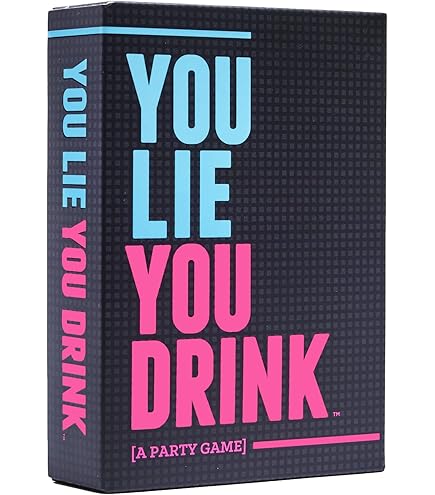 You Lie You Drink adult drinking party card game available at MJ Board Games Lebanon