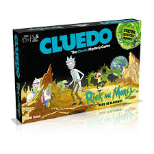 cluedo rick and morty, MJ Board Games LEBANON, Board Games, Card Games, Jeux de Societe, tabletop games