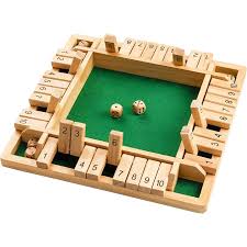 shut the box, MJ Board Games LEBANON, Board Games, Card Games, Jeux de Societe, tabletop games