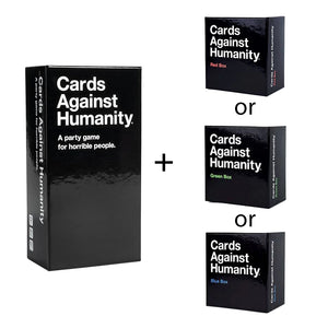 Cards against humanity + Cards against humanity red green OR blue