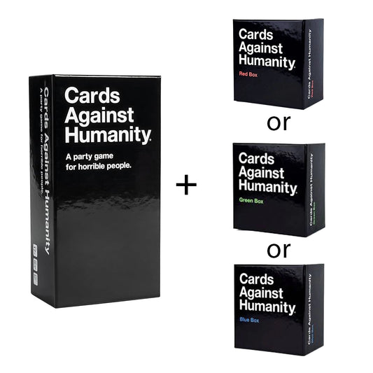 Cards against humanity + Cards against humanity red green OR blue