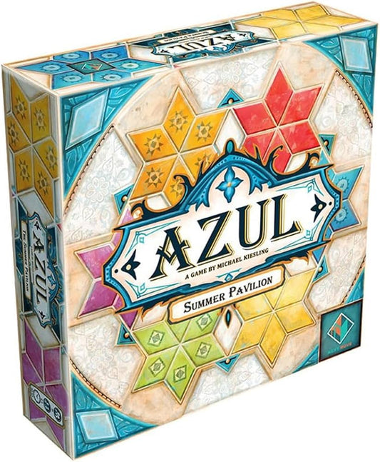Azul Summer Pavilion board game with colorful tiles available at MJ Board Games Lebanon