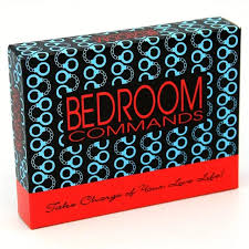 Bedroom Commands adult card game – playful and flirty party game for couples and adults aged 18+.