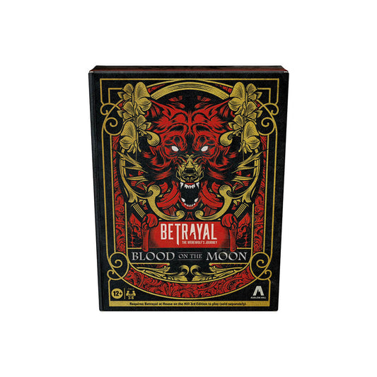 Betrayal Blood on the Moon expansion for the Betrayal horror board game series with new scenarios and supernatural gameplay.