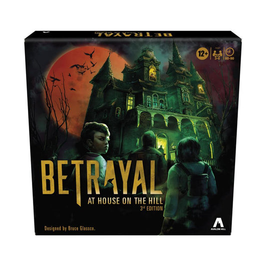 Betrayal at House on the Hill 3rd Edition horror board game with haunted mansion exploration, hidden traitor mechanics, and immersive storytelling, available at MJ BoardGames Lebanon.