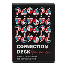 Connection Deck for Couples showing a stack of prompt cards designed to inspire meaningful conversations and strengthen relationships.
