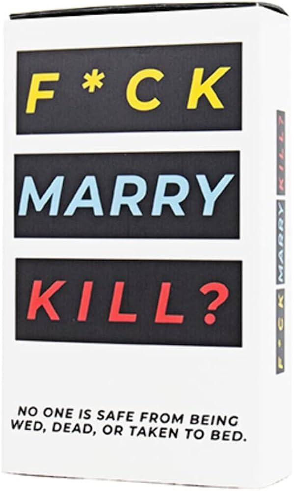 F*ck Marry Kill adult party card game with funny prompts and social challenges, perfect for groups and game nights, available at MJ BoardGames Lebanon.