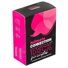 Intimate Connection Deck for Couples showing romantic and flirty prompt cards designed to inspire intimacy, connection, and playful interactions between partners.