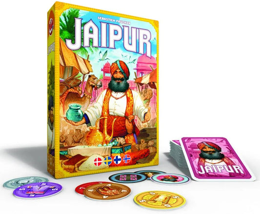 Jaipur 2 player strategy trading card game available at MJ Board Games Lebanon