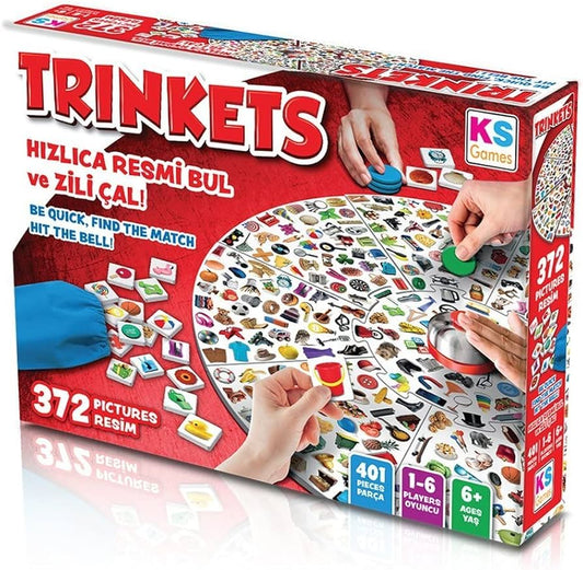 KS Games Trinkets fast-paced family matching card game available at MJ Board Games Lebanon