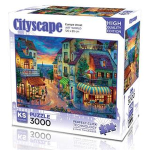 KS Puzzle 3000 pcs – Europe Street – MJ BoardGames Lebanon
