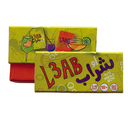 L3ab Aw Shrab Lebanese adult drinking card game available at MJ Board Games Lebanon