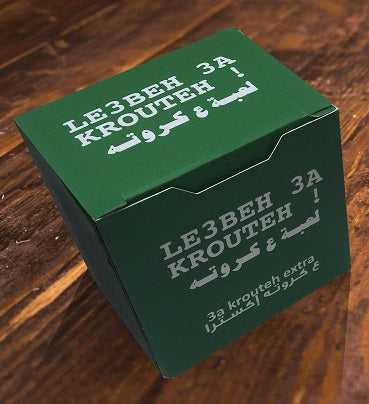 Le3beh 3a Krouteh Extra expansion Lebanese party card game available at MJ Board Games Lebanon