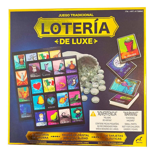 Lotería Deluxe family and party board game with colorful cards available at MJ Board Games Lebanon