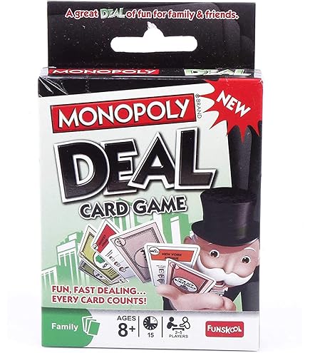 Monopoly Deal card game fast-paced property trading game available at MJ Board Games Lebanon