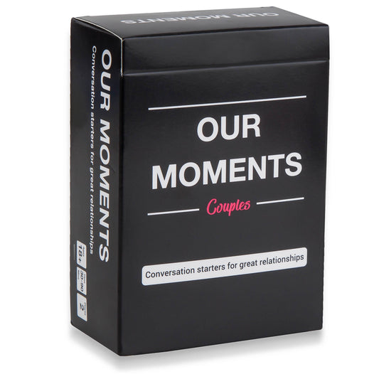 Our Moments Couples card game for relationship building available at MJ Board Games Lebanon