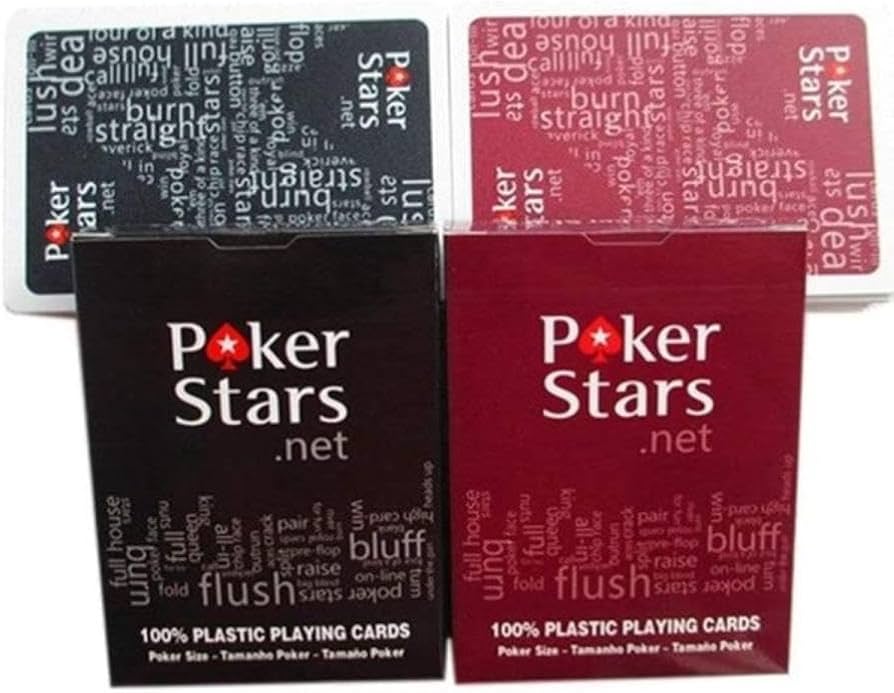 PokerStars premium poker playing cards available at MJ Board Games Lebanon
