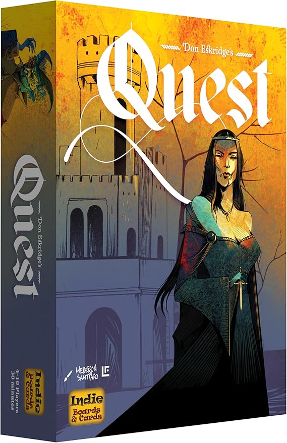 Quest deduction card game with hidden roles available at MJ Board Games Lebanon