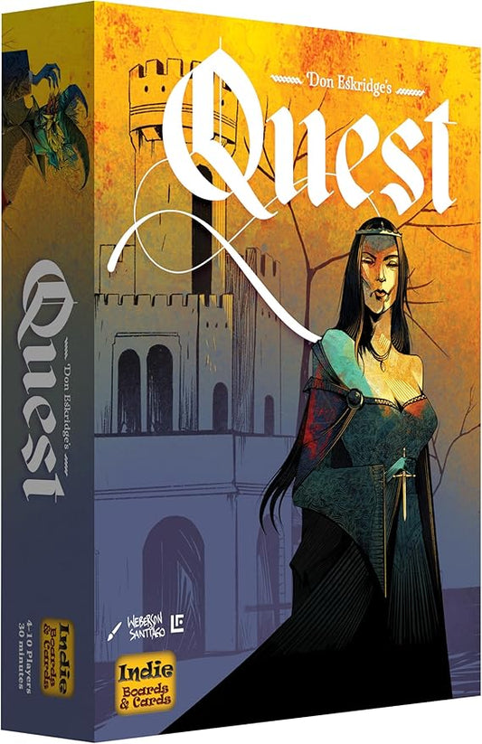 Quest deduction card game with hidden roles available at MJ Board Games Lebanon