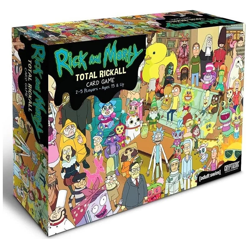 Rickall Rick and Morty party deduction card game available at MJ Board Games Lebanon