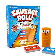 Sausage Roll party board game box – fast-paced dexterity and family-friendly game, available at MJ Board Games Lebanon