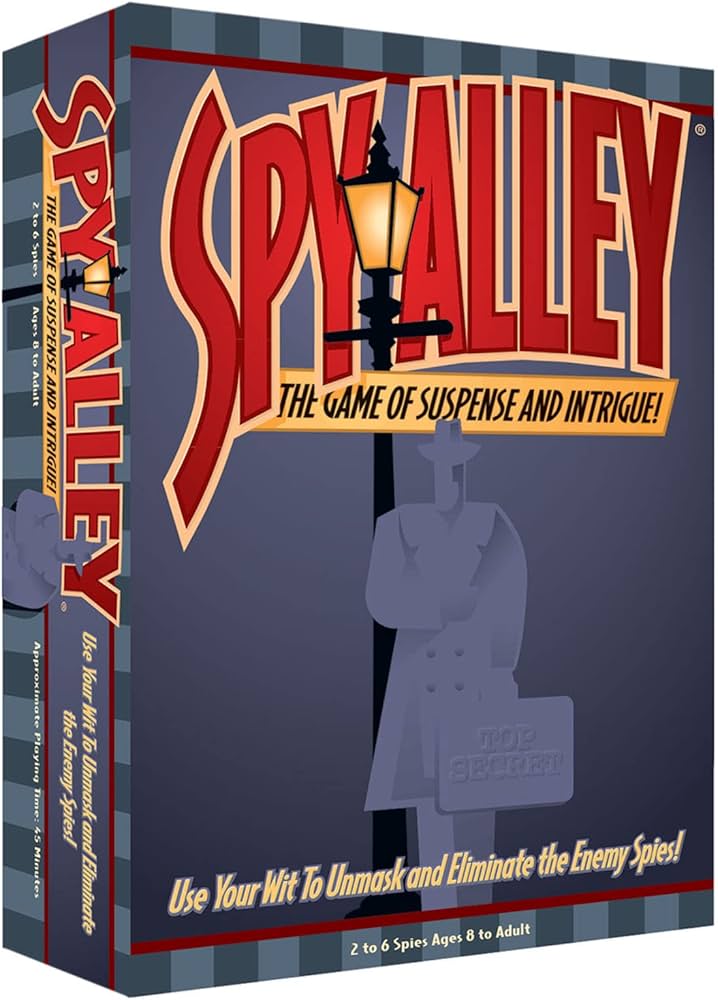Spy Alley deduction board game with hidden identities available at MJ Board Games Lebanon