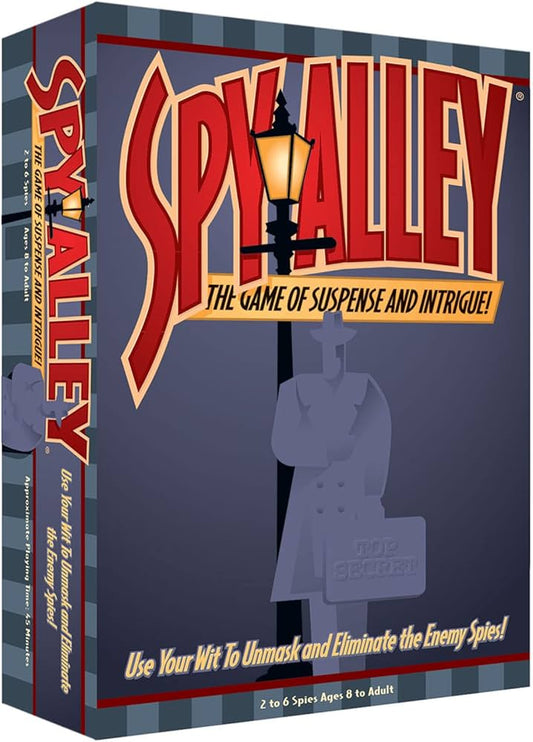 Spy Alley deduction board game with hidden identities available at MJ Board Games Lebanon