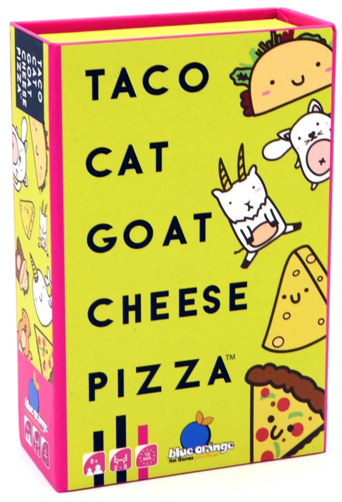 Taco Cat Goat Cheese Pizza party and family card game available at MJ Board Games Lebanon