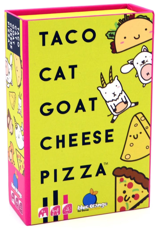 Taco Cat Goat Cheese Pizza party and family card game available at MJ Board Games Lebanon