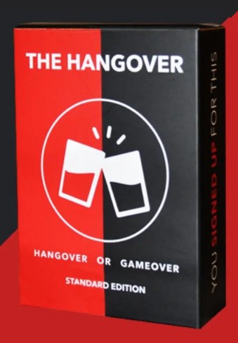 The Hangover Drink Party Card Game made in Lebanon, social party game with funny challenge cards, perfect for gatherings and game nights, available at MJ BoardGames Lebanon.