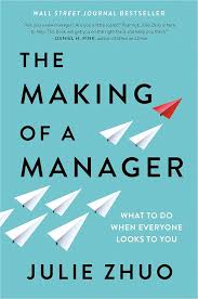 Book cover of 'The Making of a Manager' by Julie Zhuo with airplane illustrations on a blue background. available at MJ BoardGames Lebanon