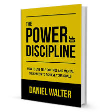 Book titled 'The Power of Discipline' by Daniel Walter with a yellow and black cover. available at MJ BoardGames Lebanon