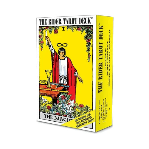 The Rider Tarot classic 78-card deck featuring the iconic Rider-Waite artwork for tarot reading, beginners, and experienced readers.