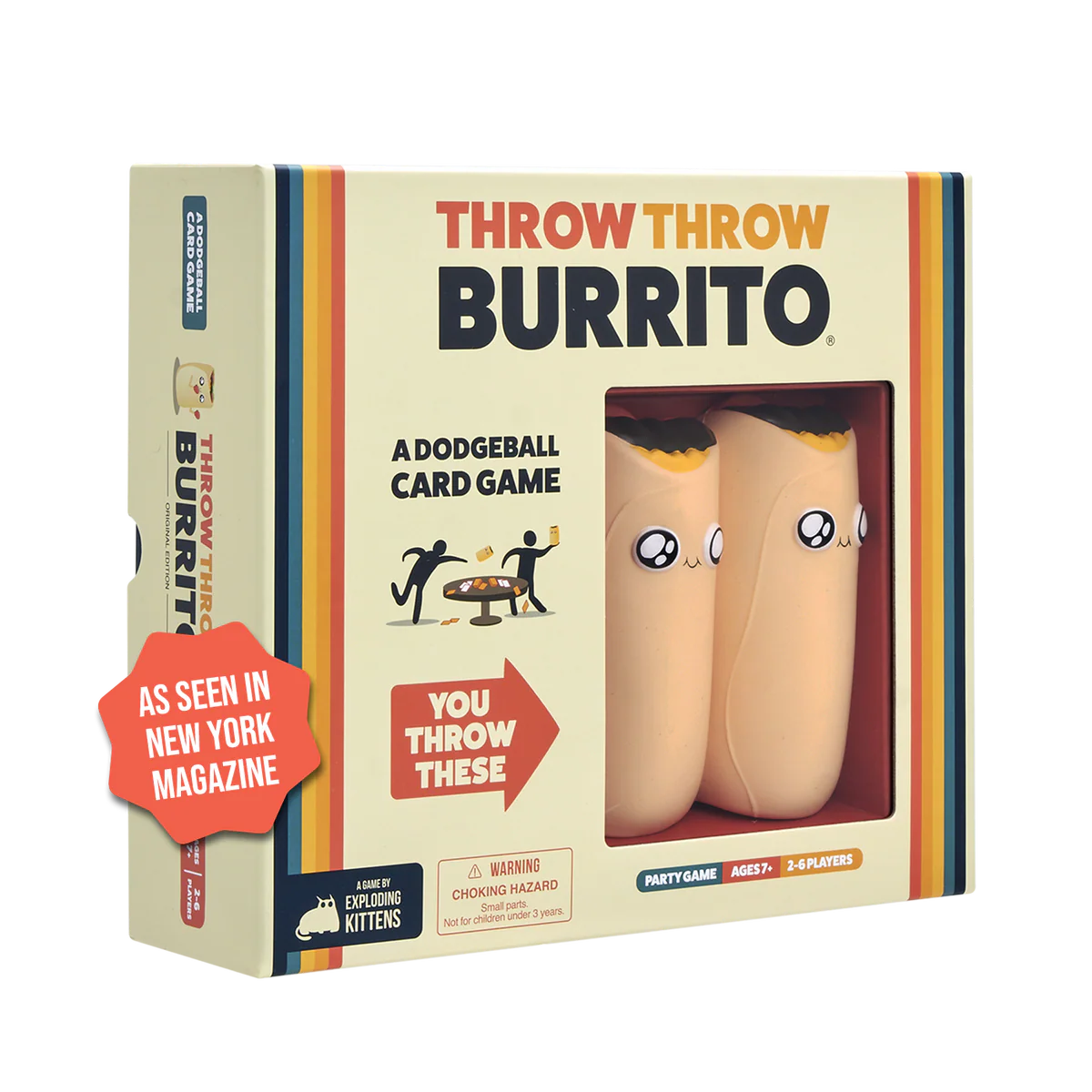 Throw Throw Burrito party action card game available at MJ Board Games Lebanon