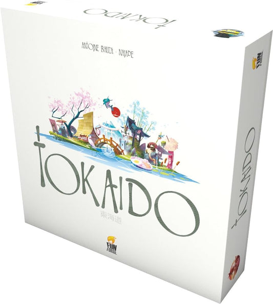 Tokaido board game with Japanese artwork and components available at MJ Board Games Lebanon