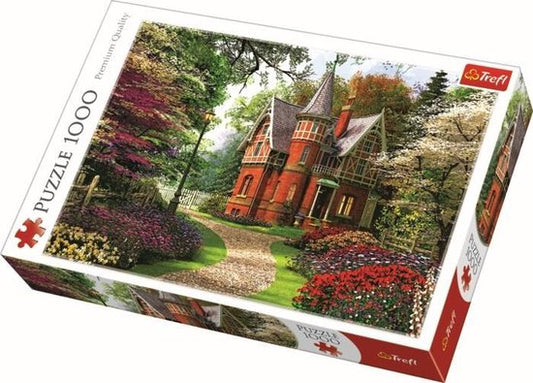 Trefl 1000 piece Victotin Cottage countryside puzzle available at MJ BoardGames Lebanon