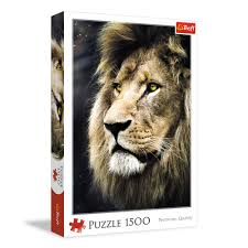 Trefl 1500 pcs, Lion Portrait puzzle - MJ BoardGames Lebanon