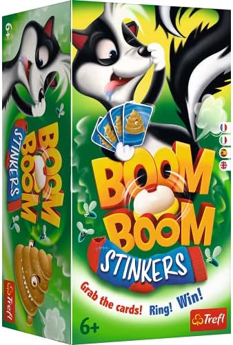 Trefl Boom Boom fast reaction family card game available at MJ BoardGames Lebanon