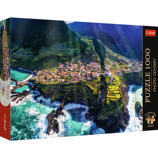 Trefl Premium Plus 1000 piece Madeira Island Portugal puzzle available at MJ BoardGames Lebanon