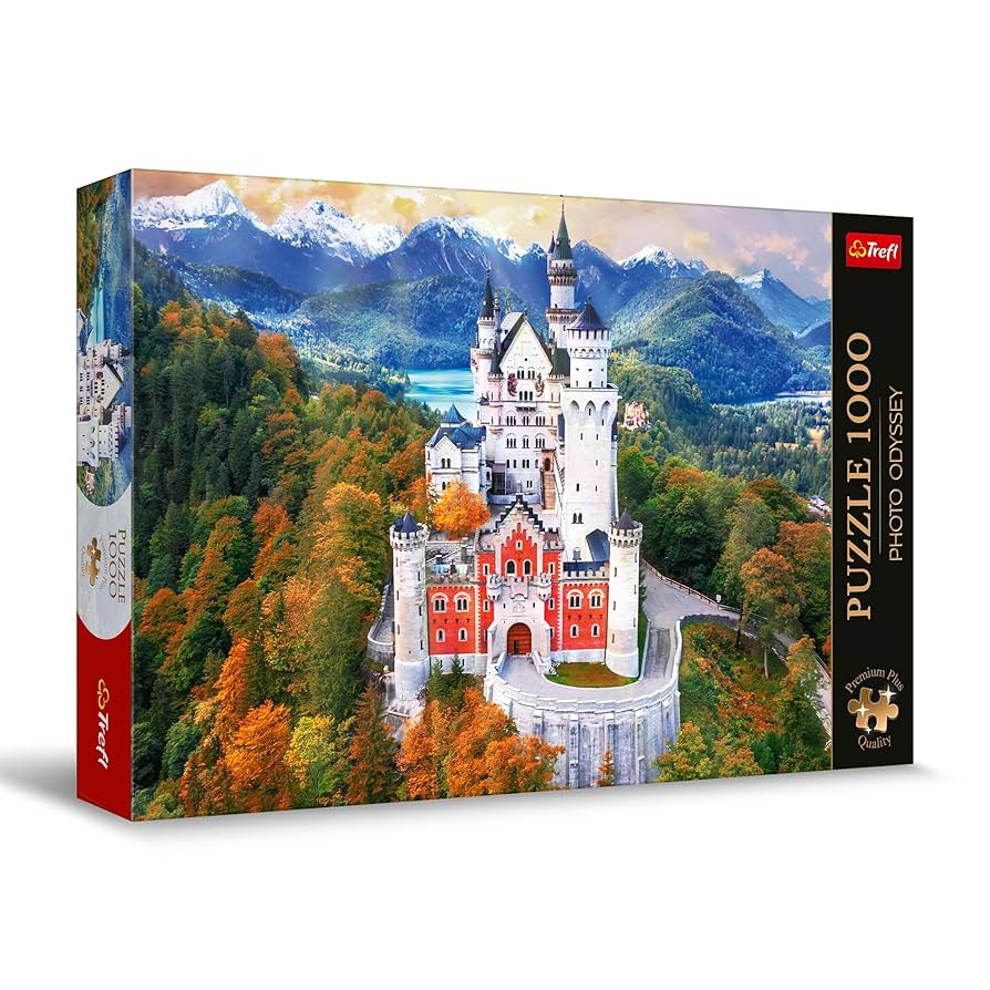 Trefl Premium Plus 1000 piece Neuschwanstein Castle Germany puzzle available at MJ BoardGames Lebanon