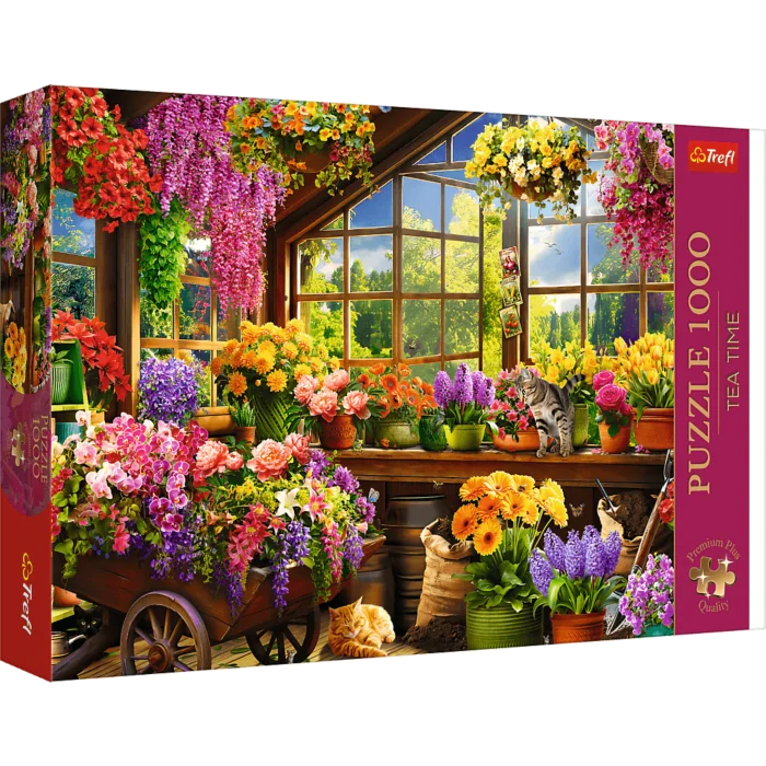Trefl Premium Plus 1000 piece Tea Time cozy puzzle available at MJ BoardGames Lebanon