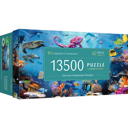 Trefl Prime 13500 piece Underwater Paradise puzzle available at MJ BoardGames Lebanon
